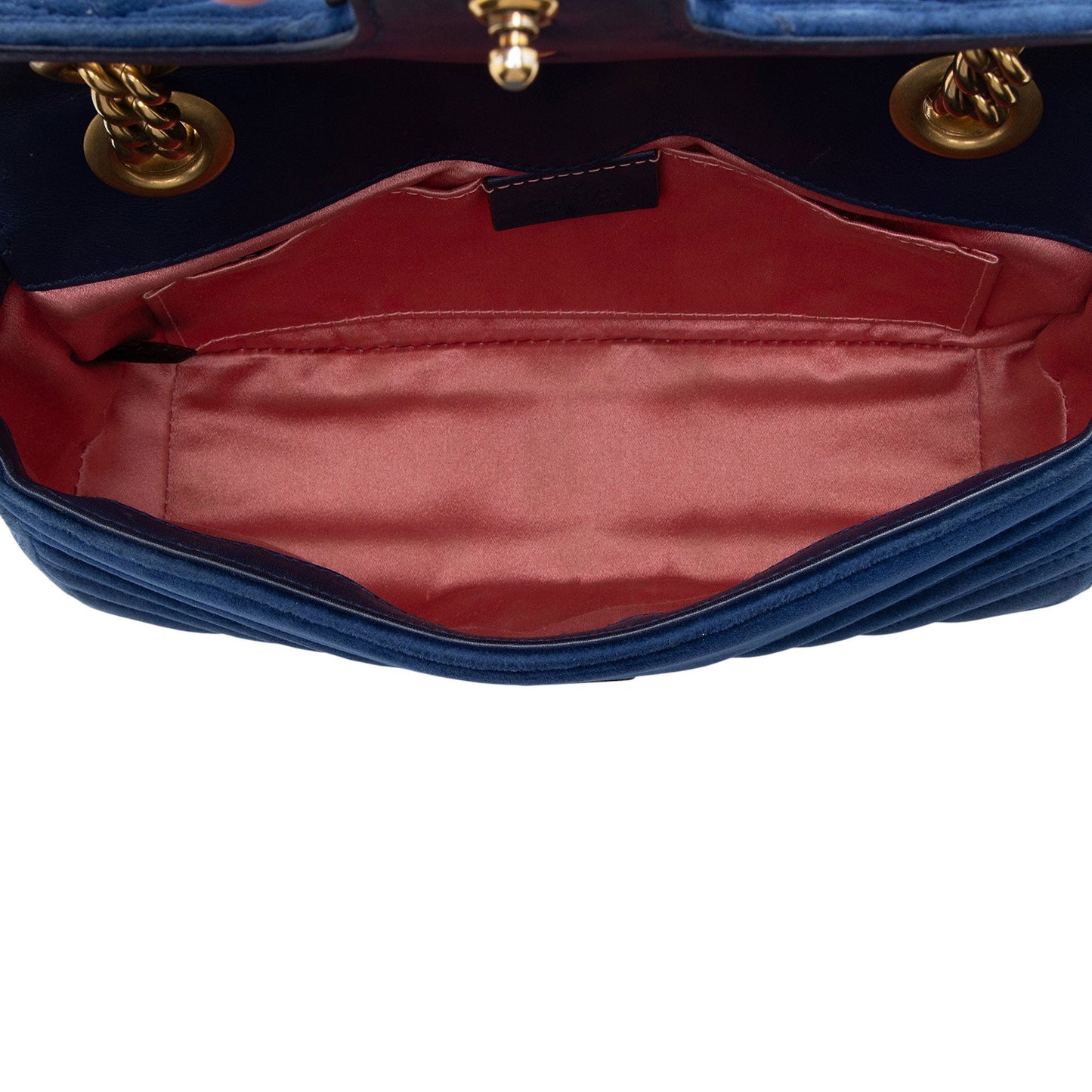 Gucci Matelasse Velvet GG Marmont Small Flap Bag