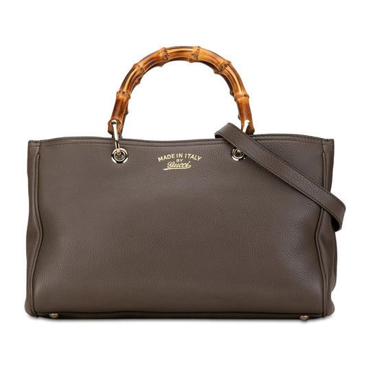 Gucci Medium Bamboo Shopper Satchel (SHG-7U1sqA)