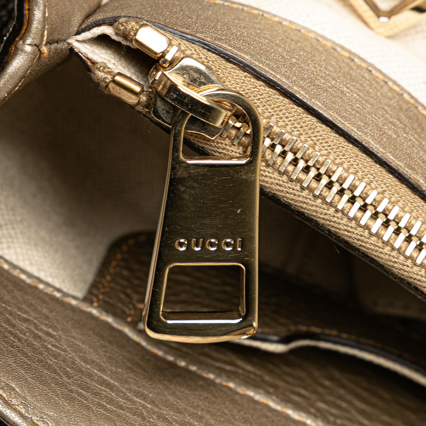 Gucci Medium Calfskin Bamboo Shopper Satchel
