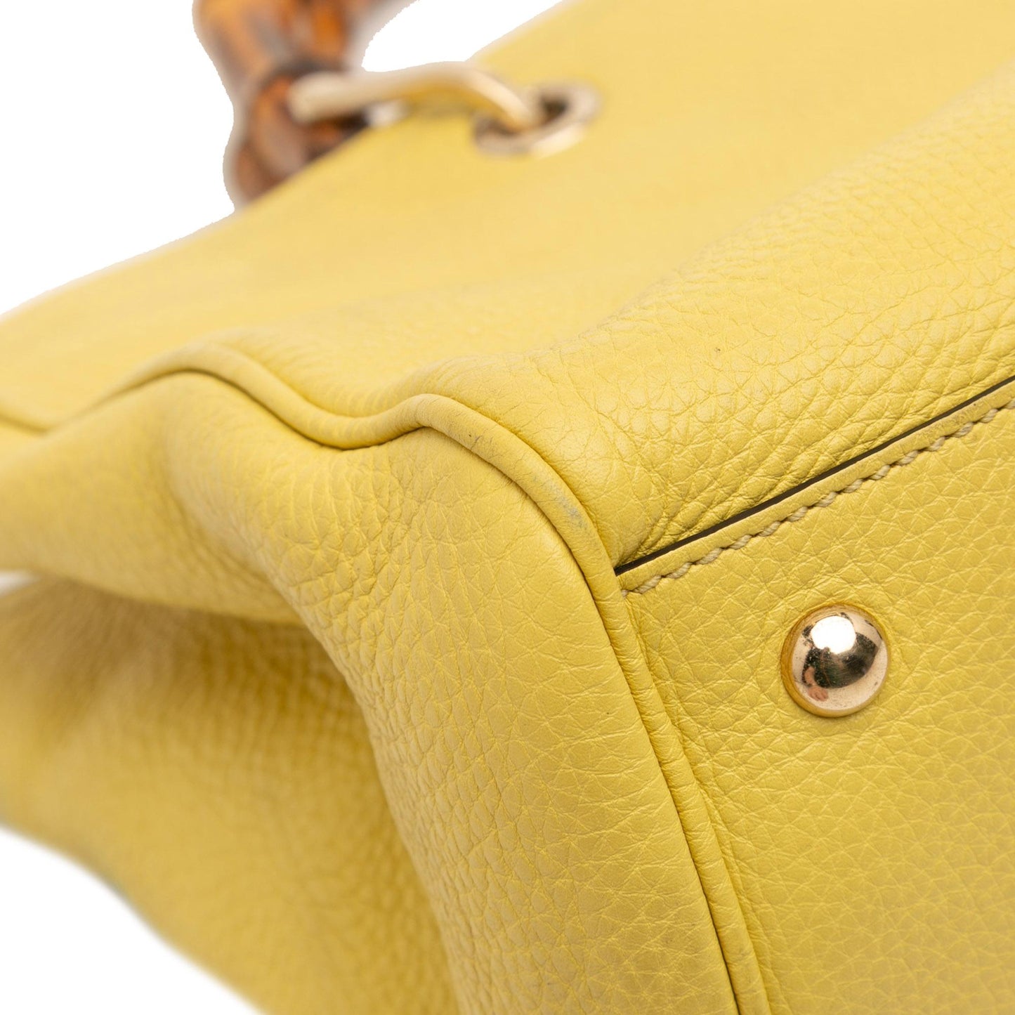 Gucci Medium Calfskin Bamboo Shopper Satchel