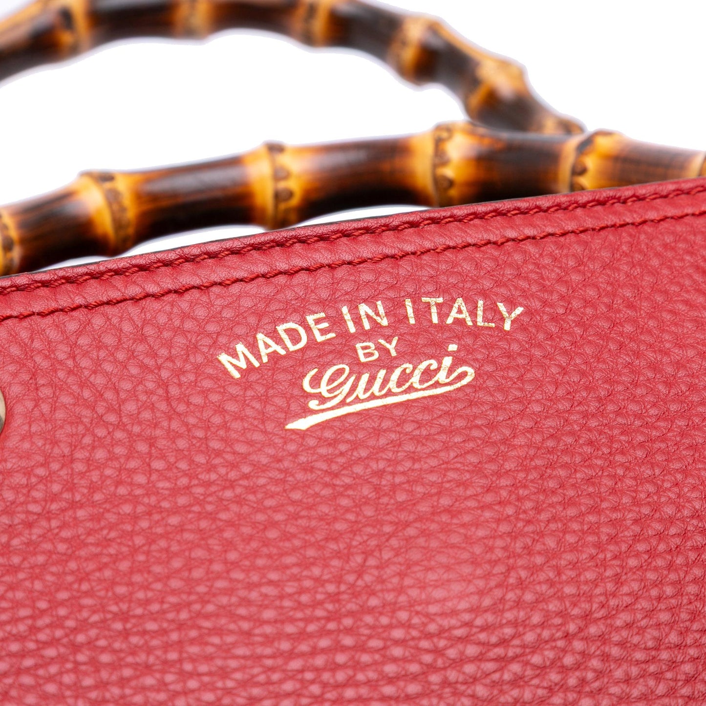 Gucci Medium Calfskin Bamboo Shopper Satchel