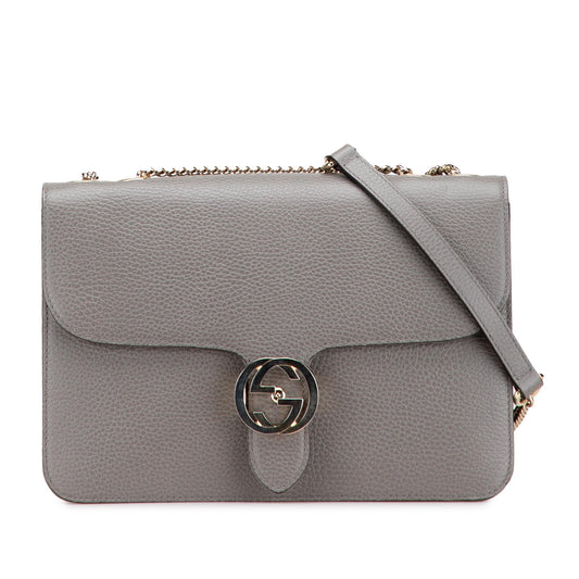 Gucci Medium Dollar Calfskin Interlocking G Crossbody