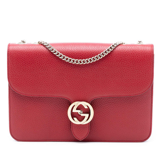 Gucci Medium Dollar Calfskin Interlocking G Crossbody
