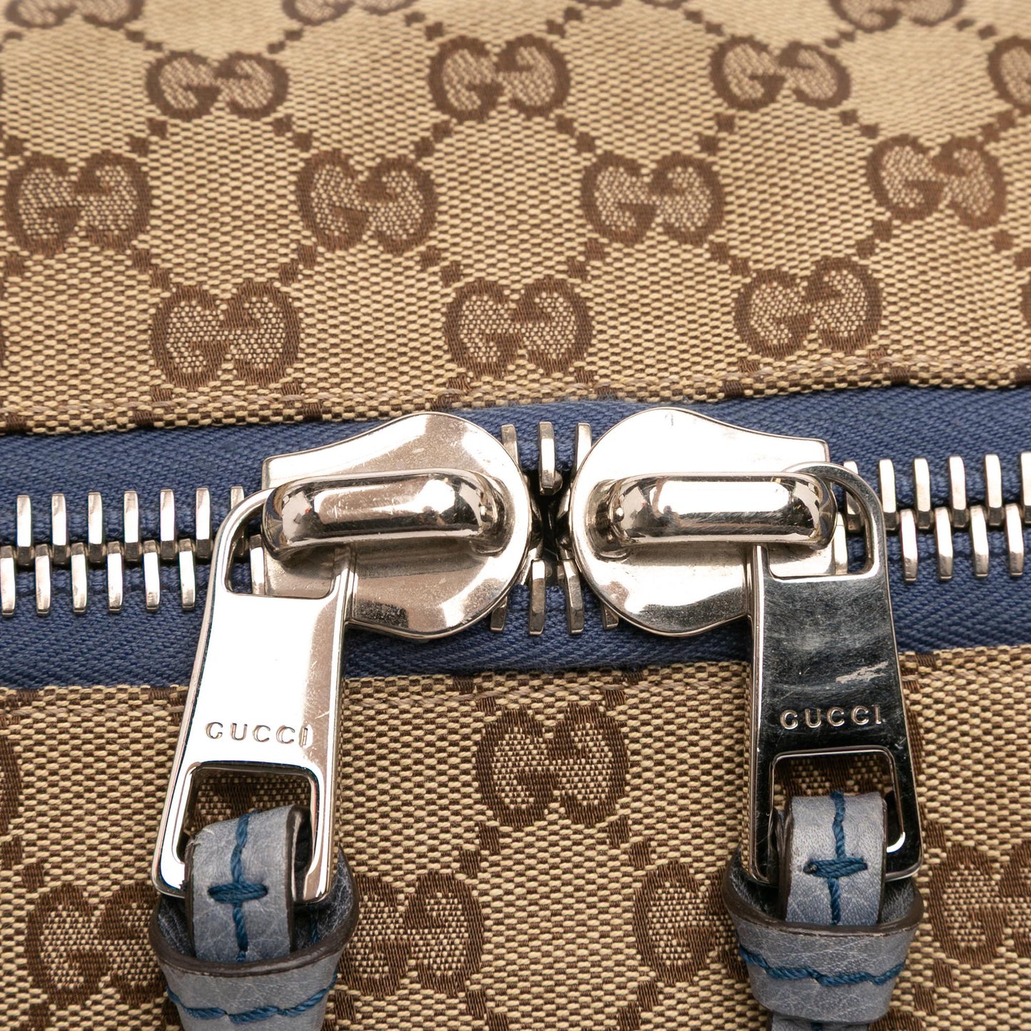 Gucci Medium GG Canvas Bamboo Bar Tote