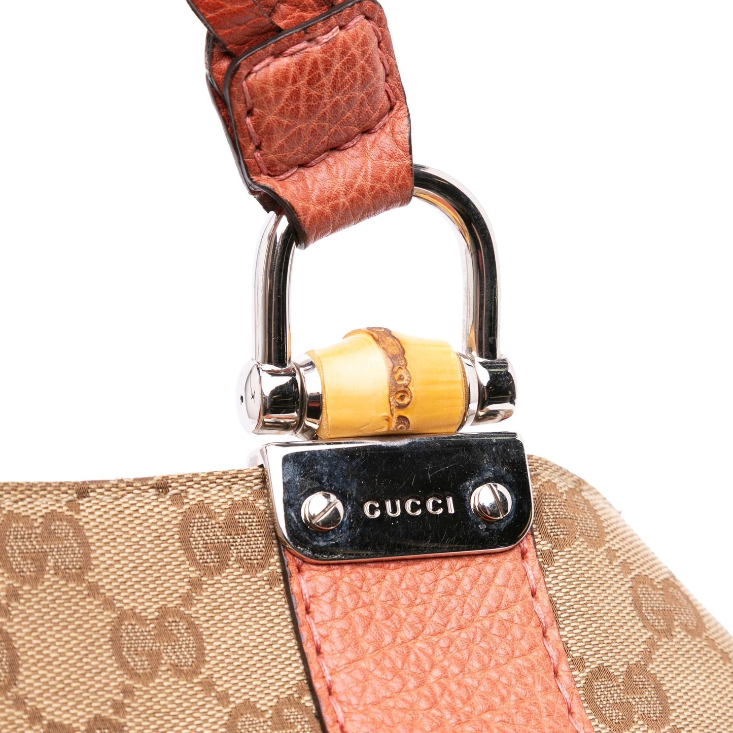 Gucci Medium GG Canvas Bamboo Libeccio Tote