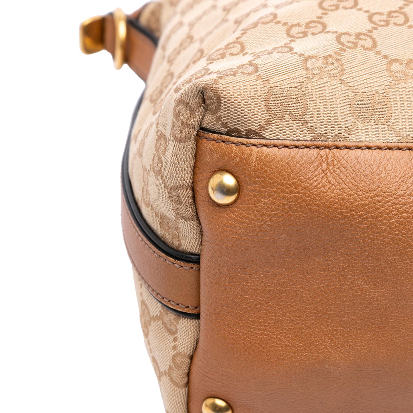 Gucci Medium GG Canvas Rania Top Handle Bag
