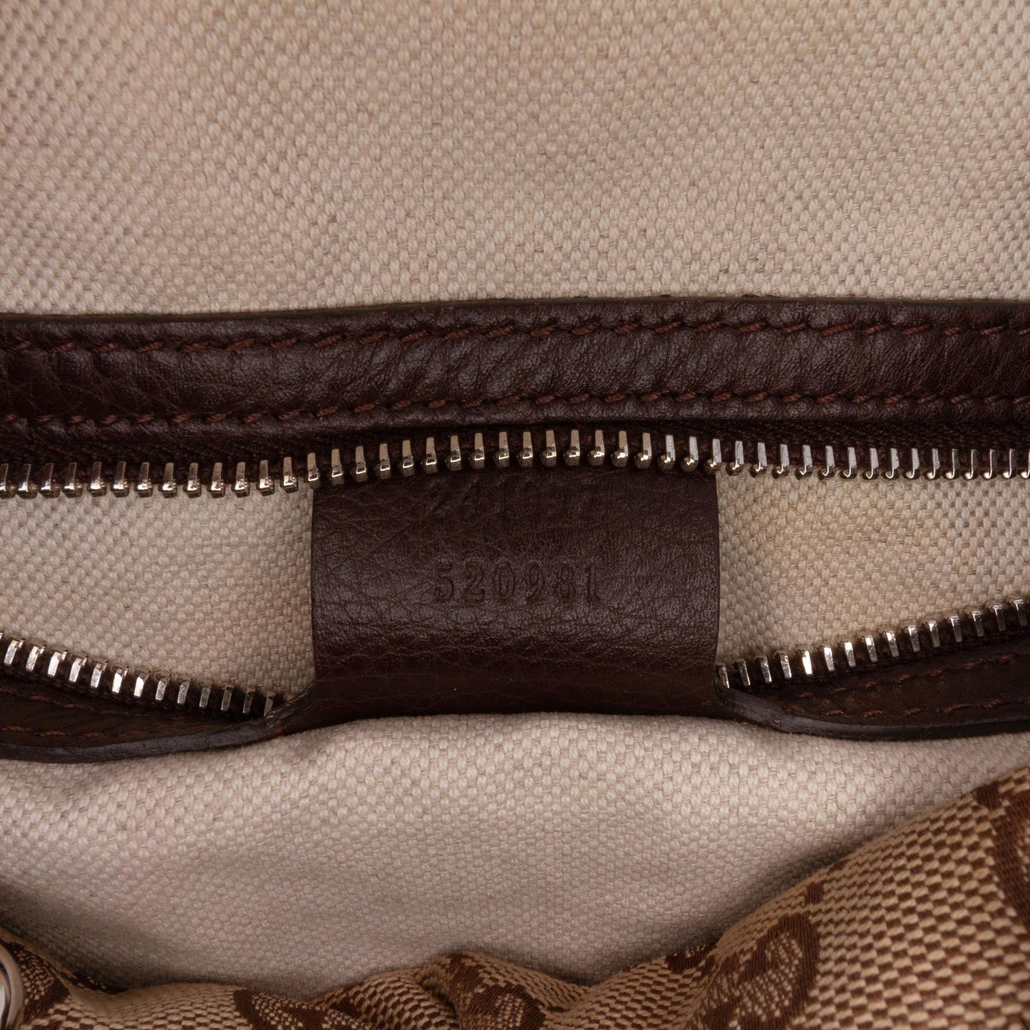 Gucci Medium GG Canvas Techno Tag Boston Bag