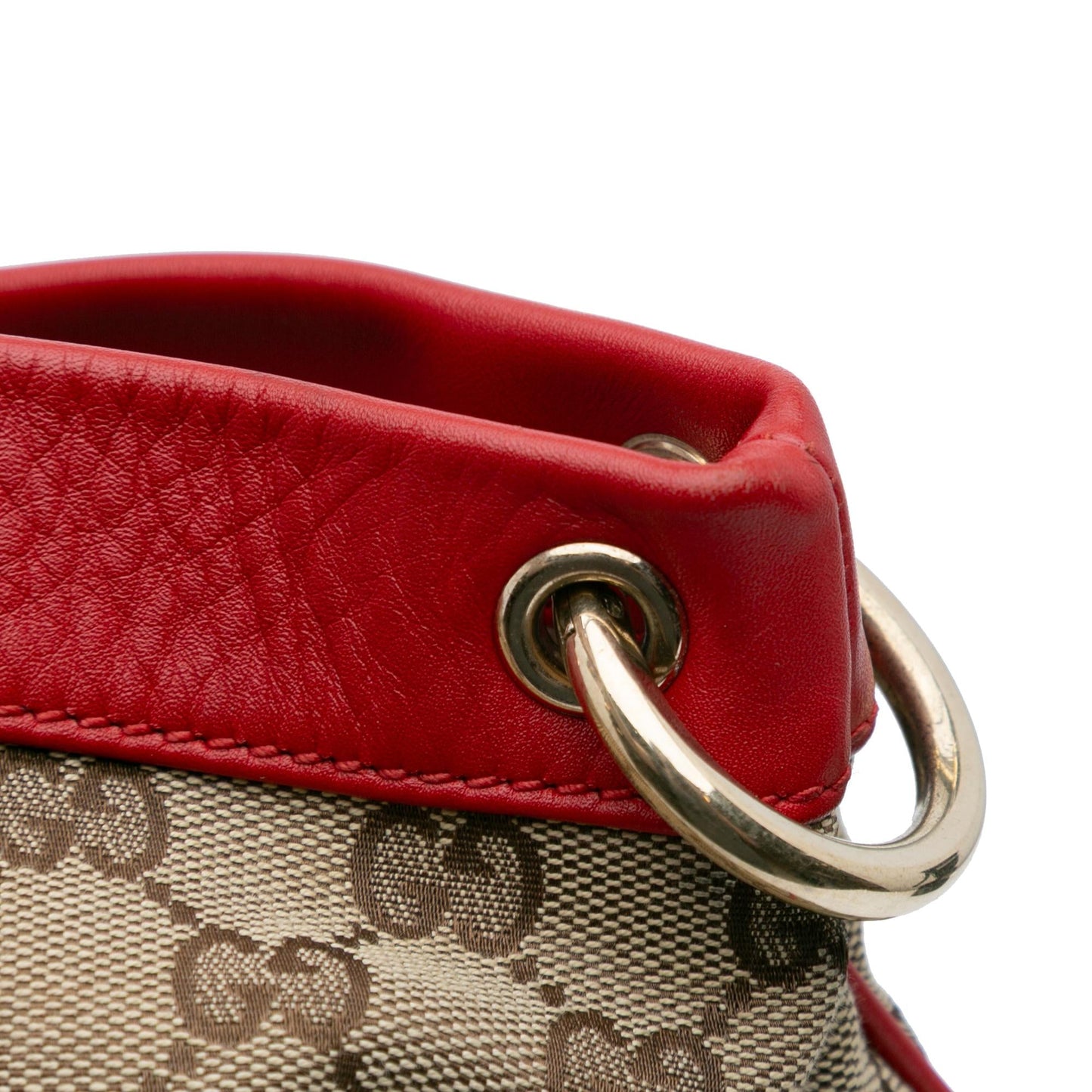Gucci Medium GG Canvas Valentine Top Handle Bag
