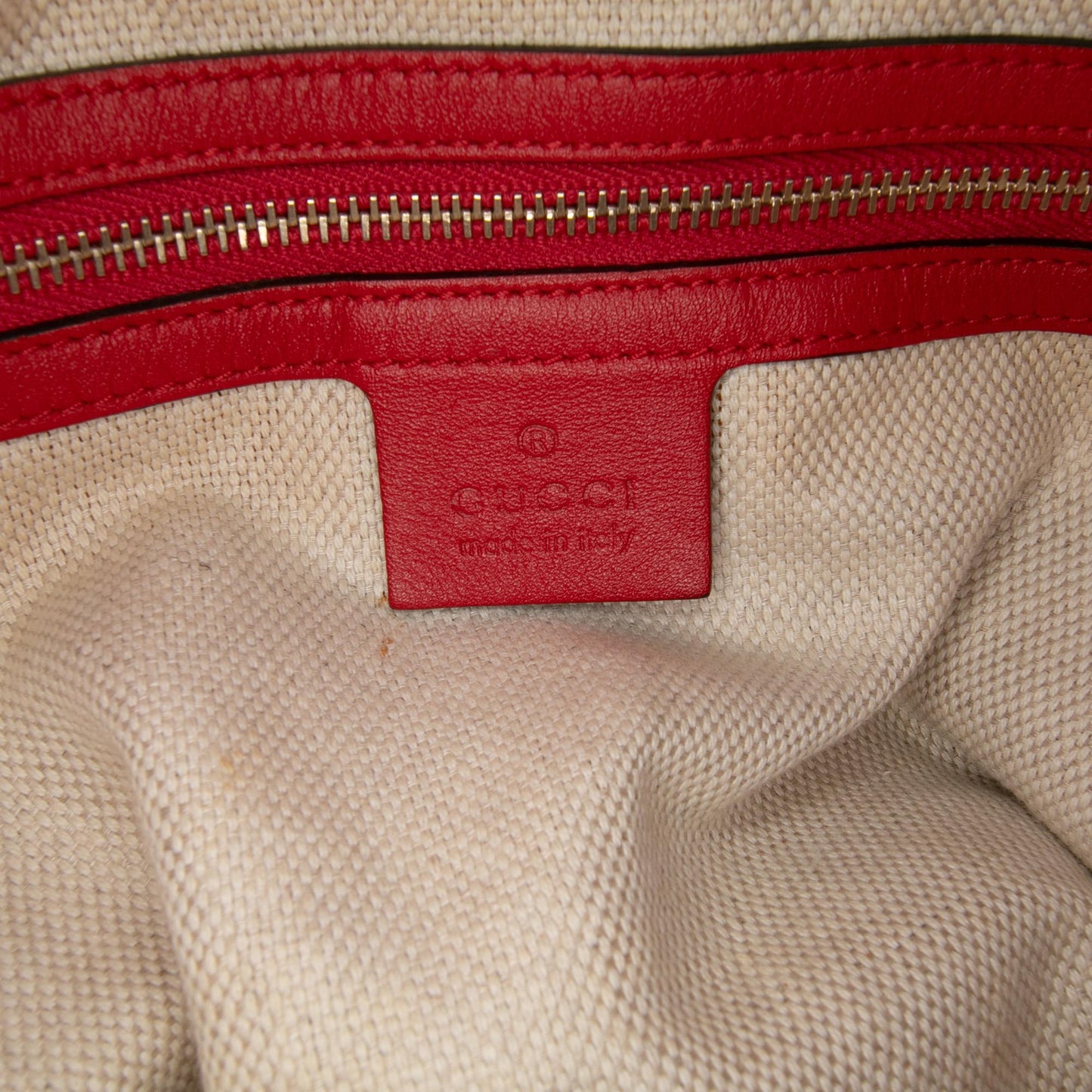 Gucci Medium GG Canvas Valentine Top Handle Bag
