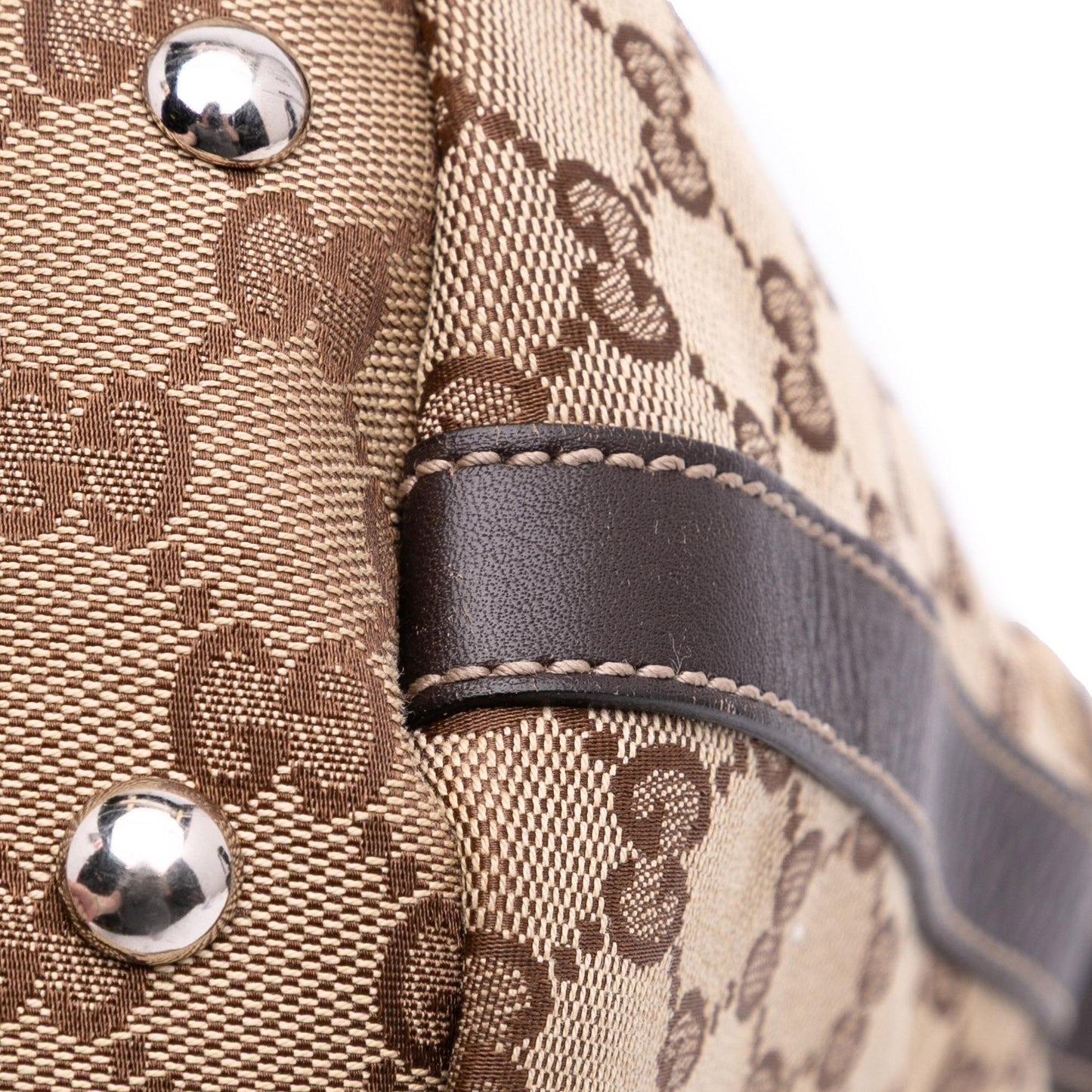 Gucci Medium GG Canvas Web Match Ball Tote