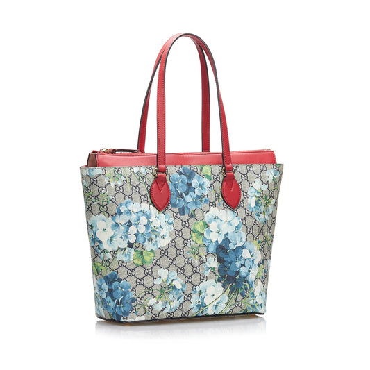 Luxury Gucci Medium GG Supreme Blooms Tote (SHG-708NRJ)