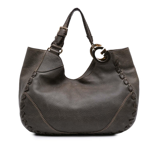 Gucci Medium Grained Calfskin Charlotte Hobo