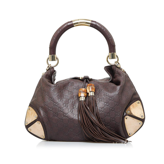 Gucci Medium Guccissima Bamboo Indy (SHG-T0Pj5K)