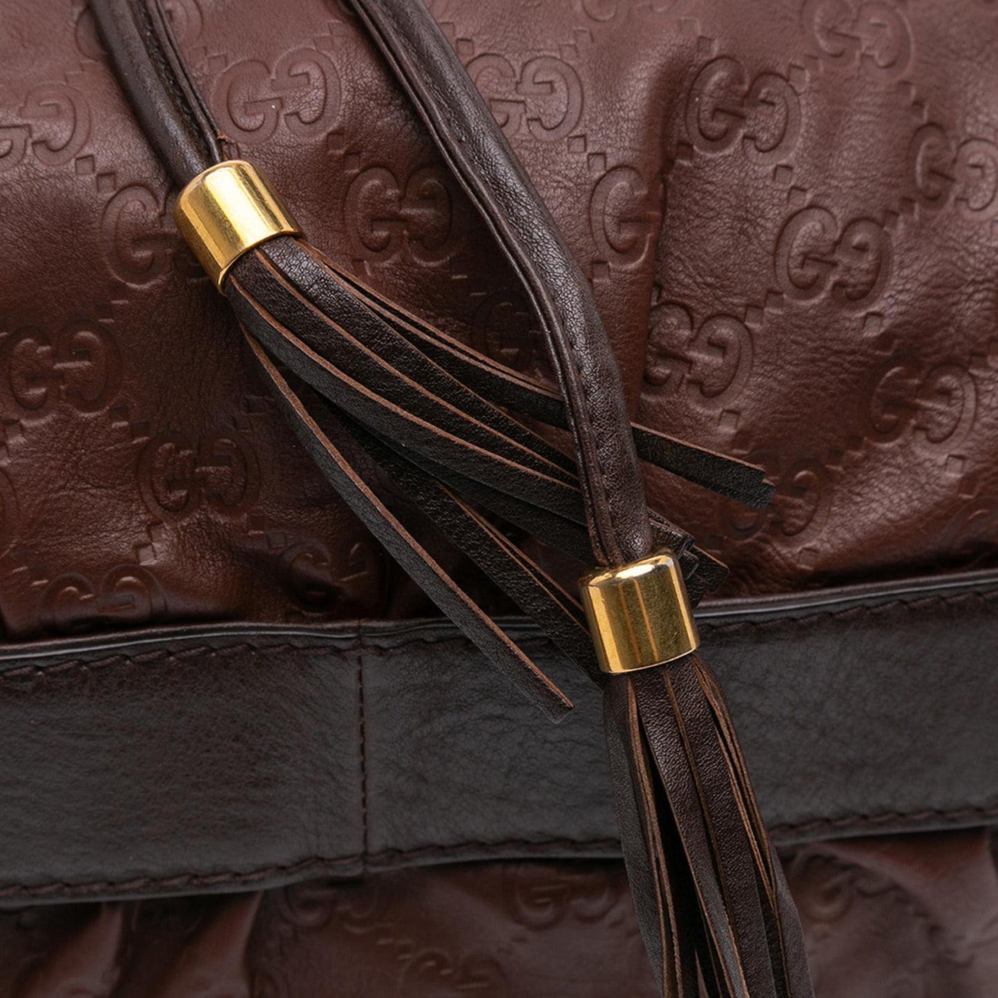 Gucci Medium Guccissima Interlocking Icon Drawstring Hobo