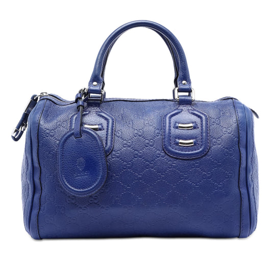 Gucci Medium Guccissima Techno Tag Boston Bag