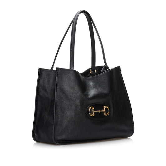 Luxury Gucci Medium Horsebit 1955 Tote Bag (SHG-icESM0)