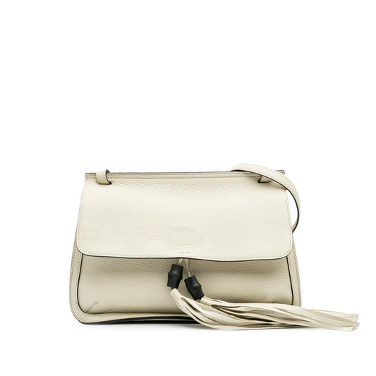 Gucci Medium Leather Bamboo Daily Crossbody