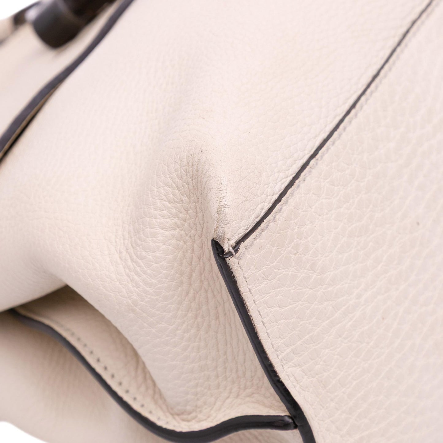 Gucci Medium Leather Bamboo Daily Satchel
