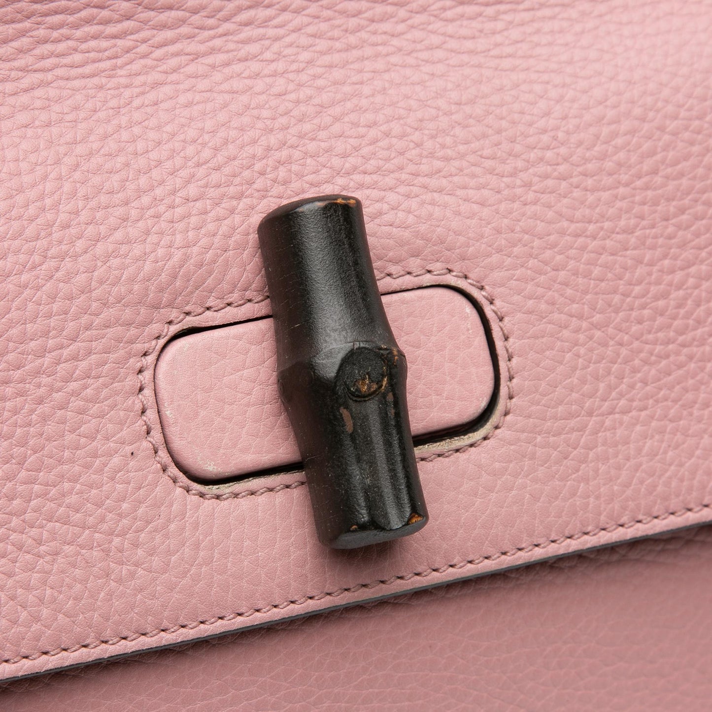 Gucci Medium Leather Bamboo Daily Satchel