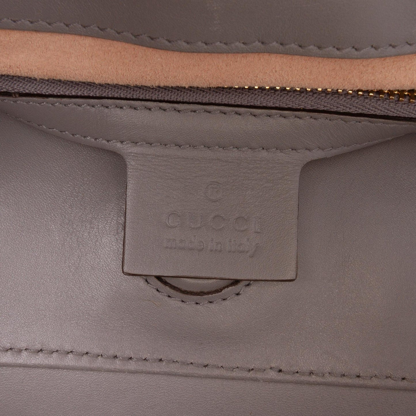 Gucci Medium Leather Bamboo Nymphaea Satchel