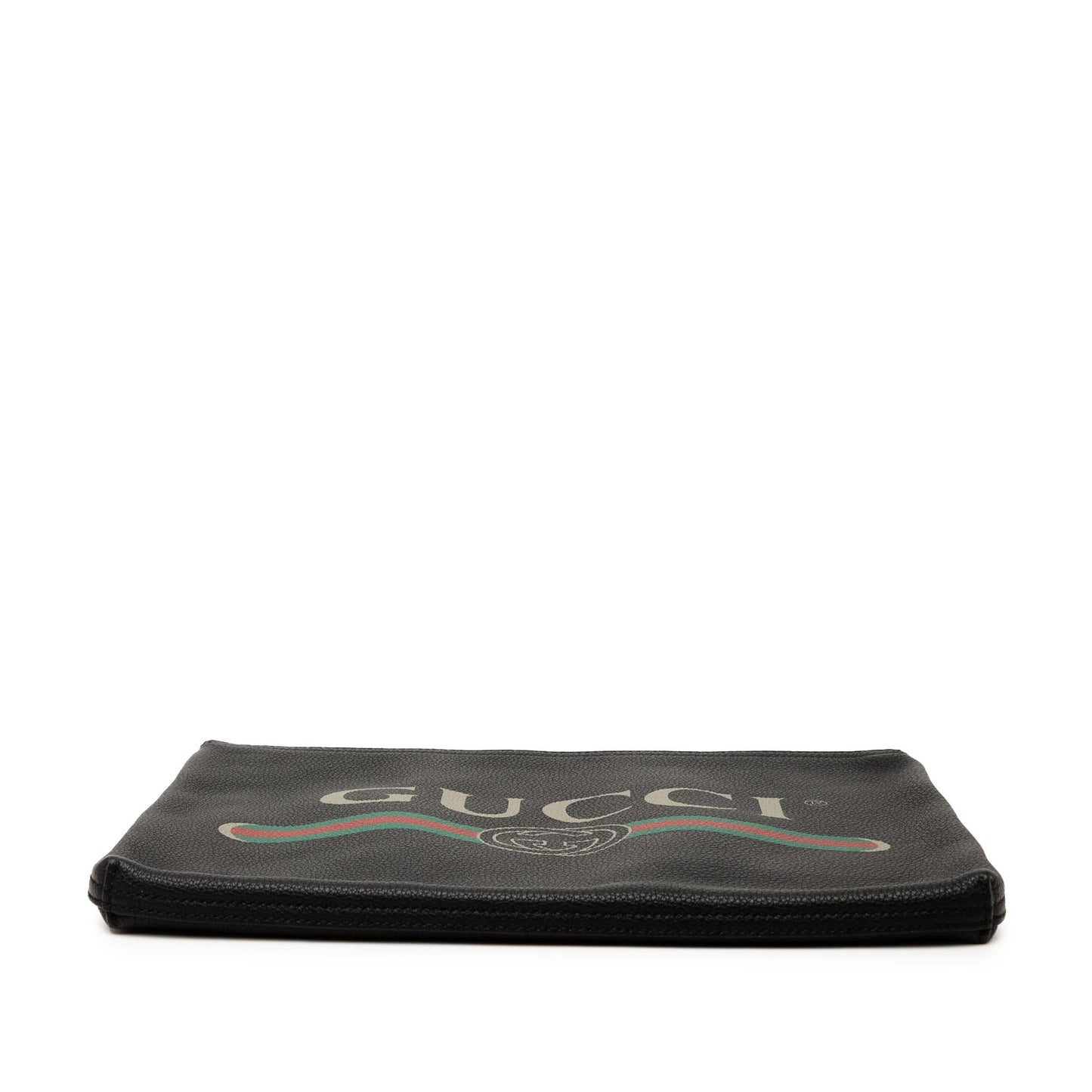 Gucci Medium Leather Logo Portfolio Clutch