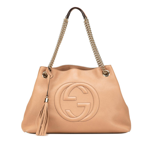 Gucci Medium Leather Soho Chain Tote
