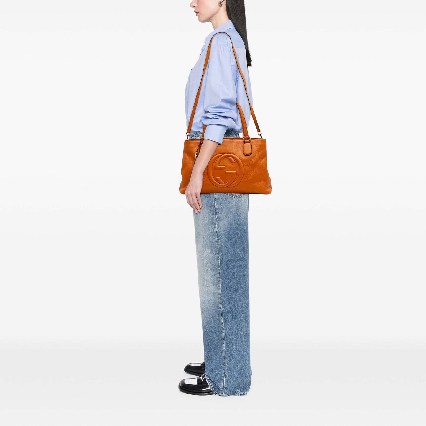 Gucci Medium Leather Soho Working Satchel