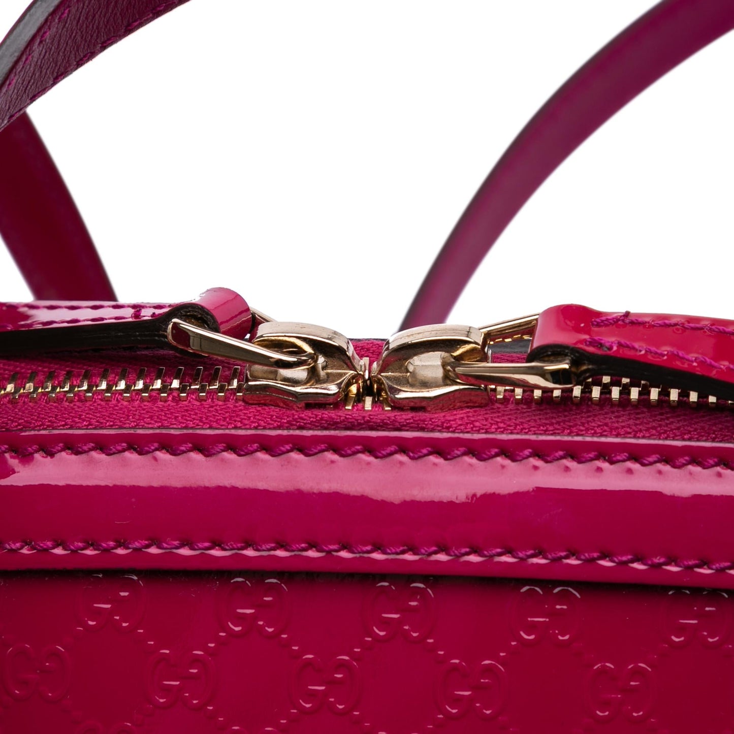 Gucci Medium Microguccissima Patent Nice Dome Satchel
