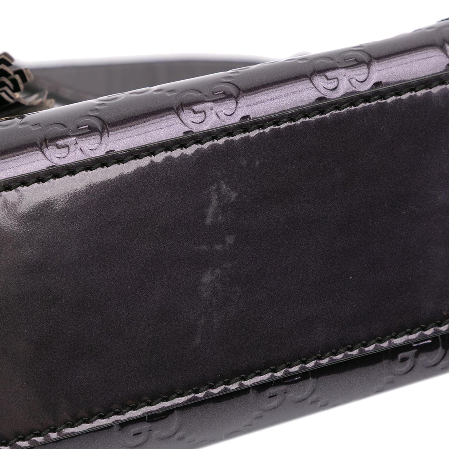 Gucci Medium Patent Guccissima Emily Shoulder Bag