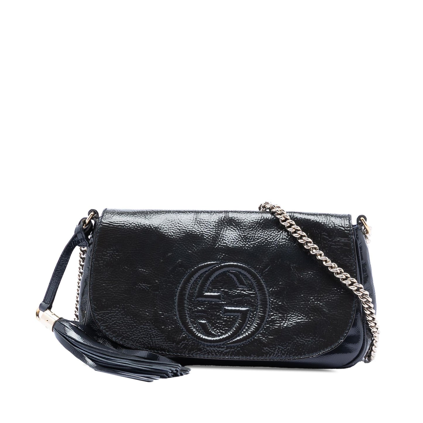 Gucci Medium Patent Soho Chain Flap Crossbody