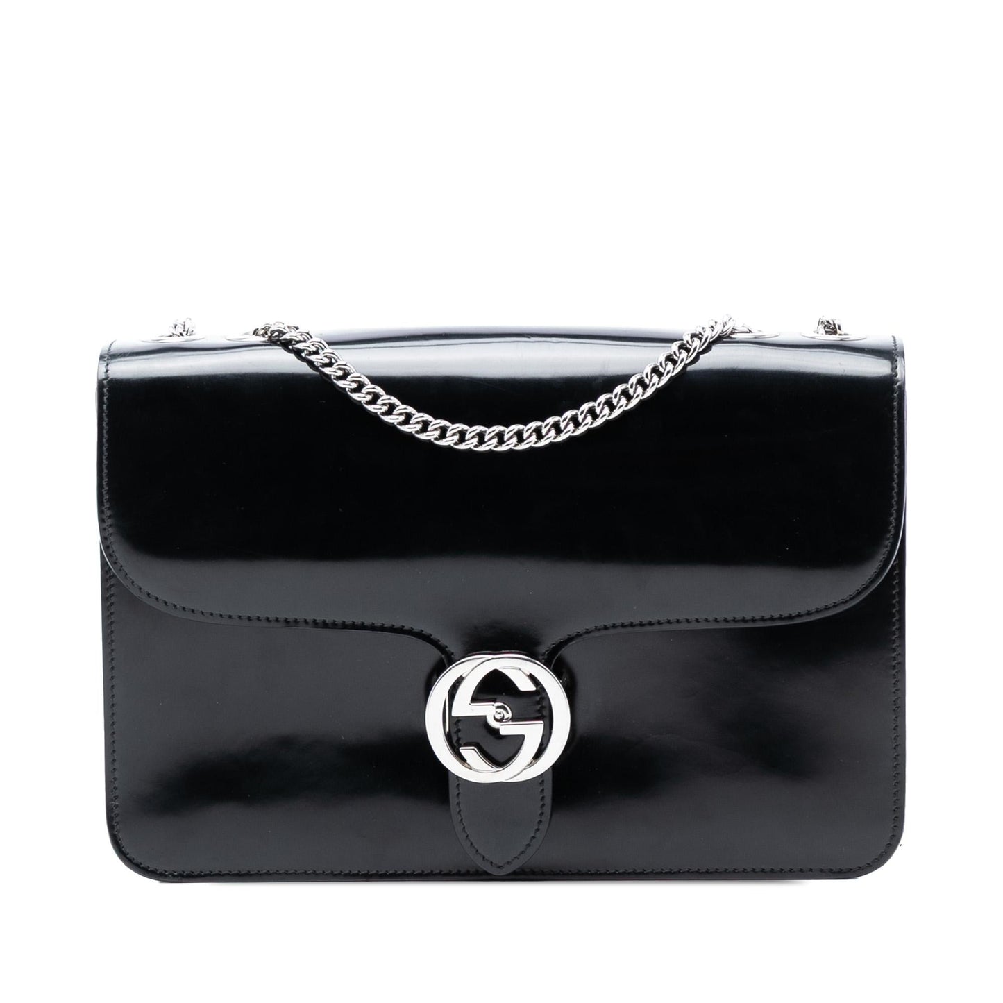 Gucci Medium Polished Calfskin Dollar Interlocking G Crossbody
