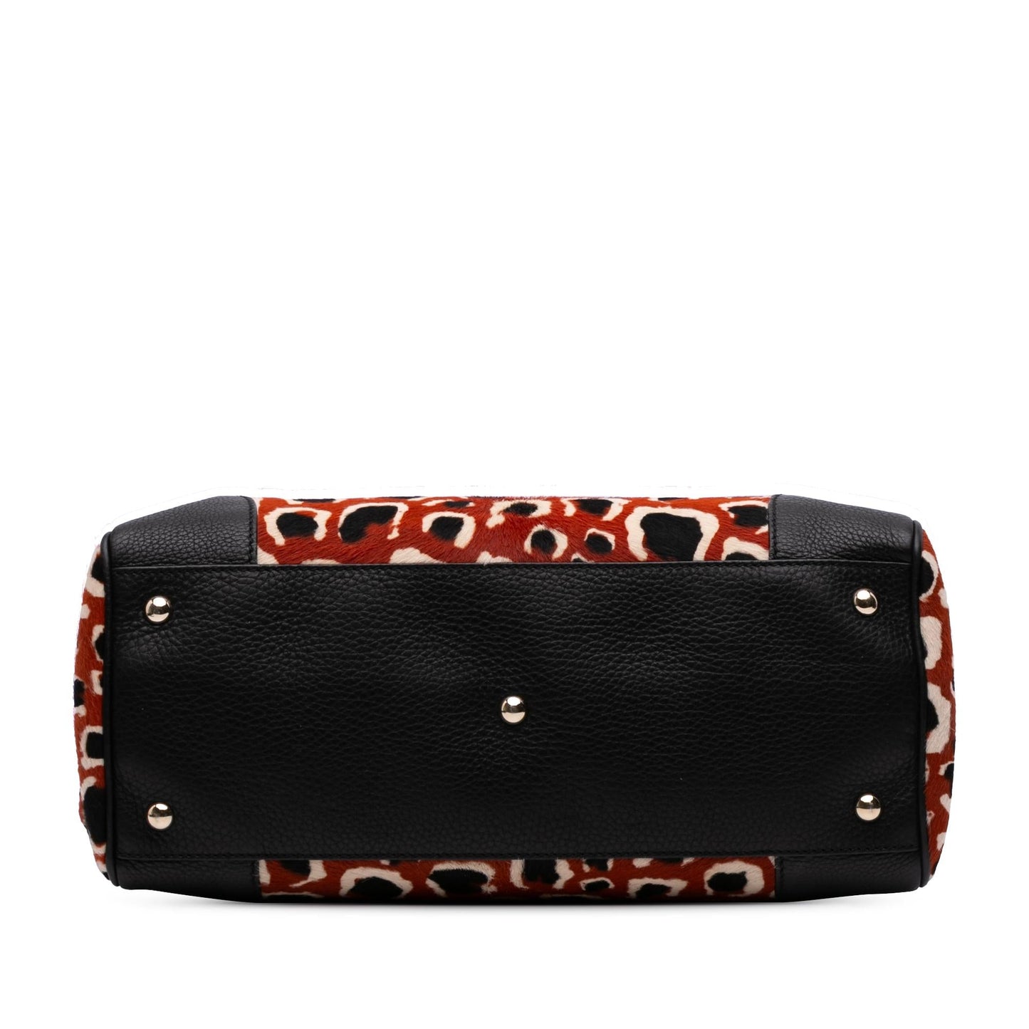 Gucci Medium Pony Hair Bamboo Shopper Satchel