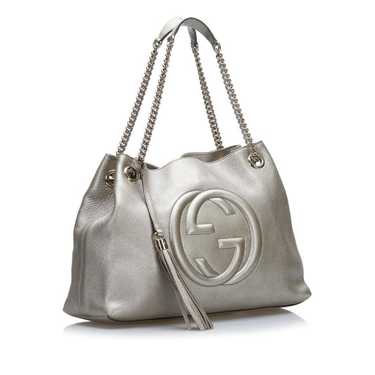 Luxury Gucci Medium Soho Chain Tote (SHG-F7uOCC)