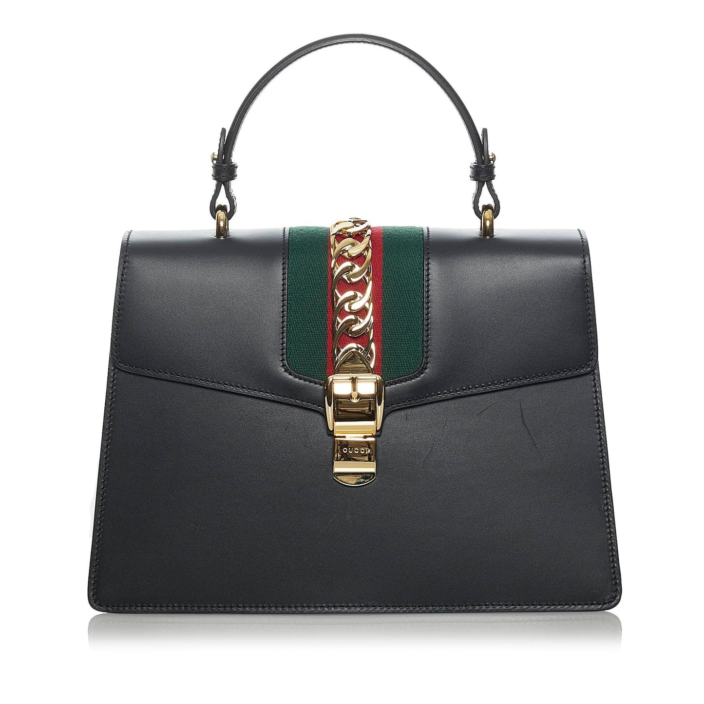 Gucci Medium Sylvie Leather Satchel (SHG-33834)