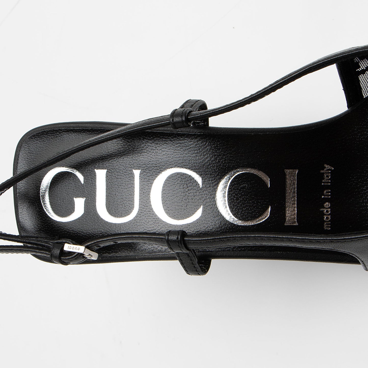 Gucci Mesh Crystal GG Slingback Pumps - Size 7 / 37
