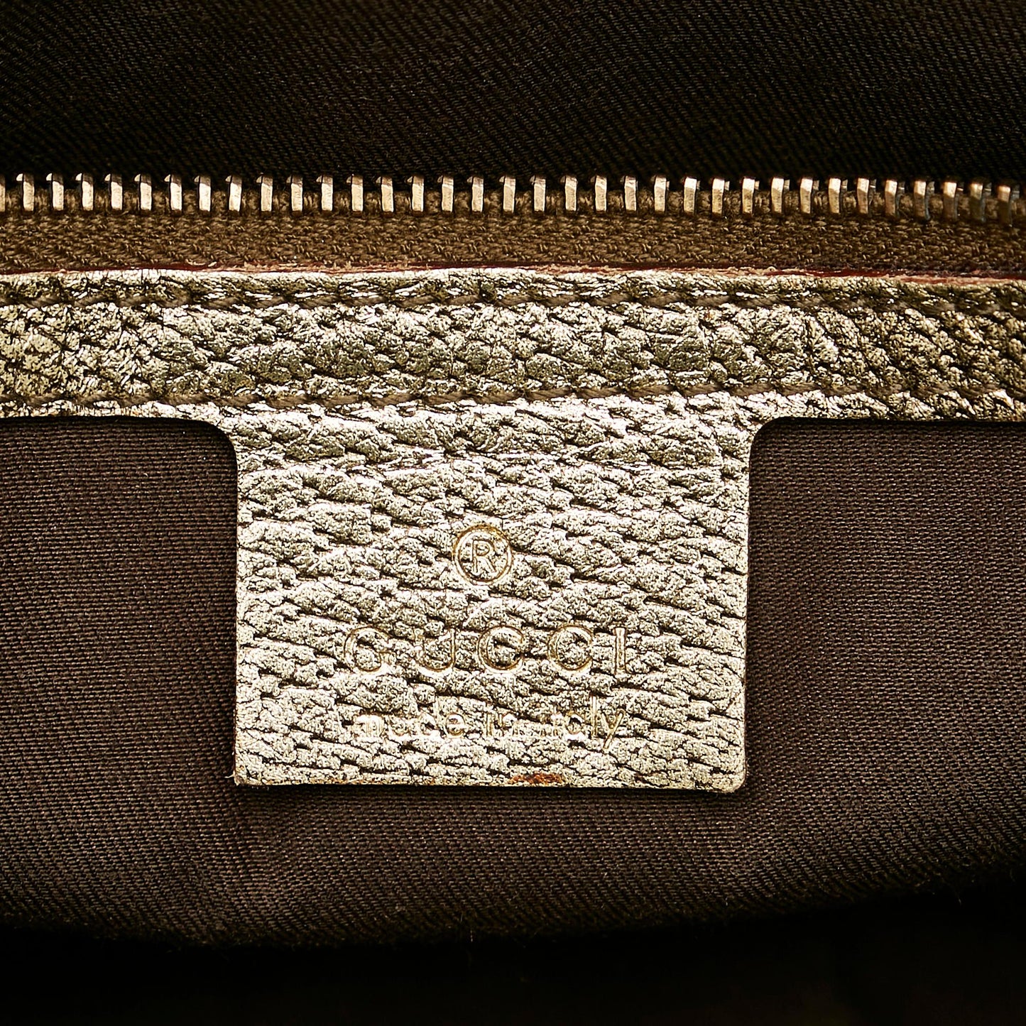 Gucci Metal Bamboo GG Canvas Handbag (SHG-25640)