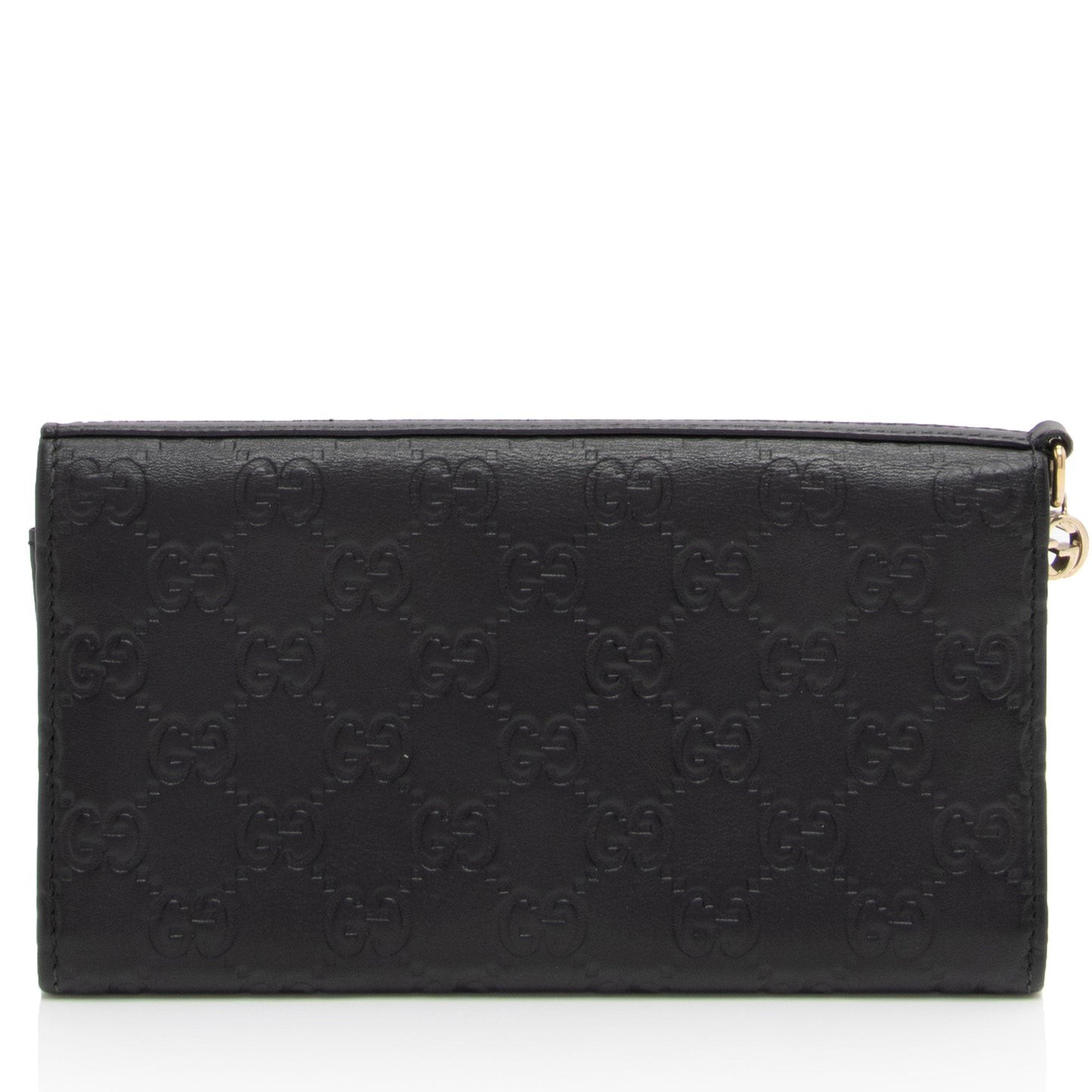 Gucci Metallic Guccissima Leather Bree Continental Wallet (SHF-hnueDV)