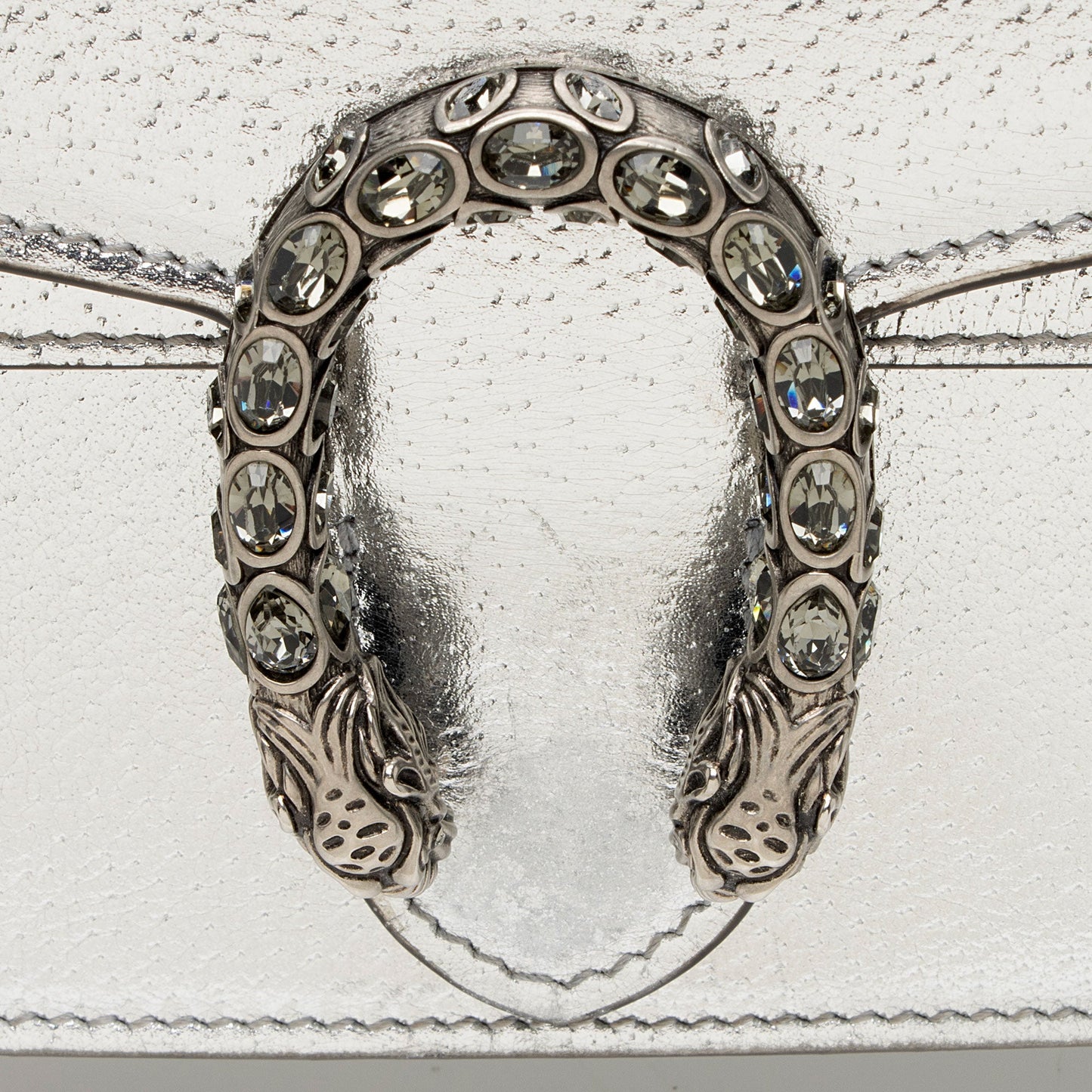 Gucci Metallic Leather Crystal Dionysus Mini Shoulder Bag