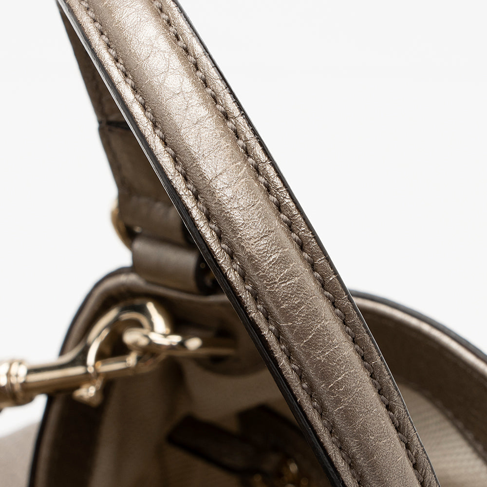 Gucci Metallic Leather Soho Small Tote (SHF-21667)