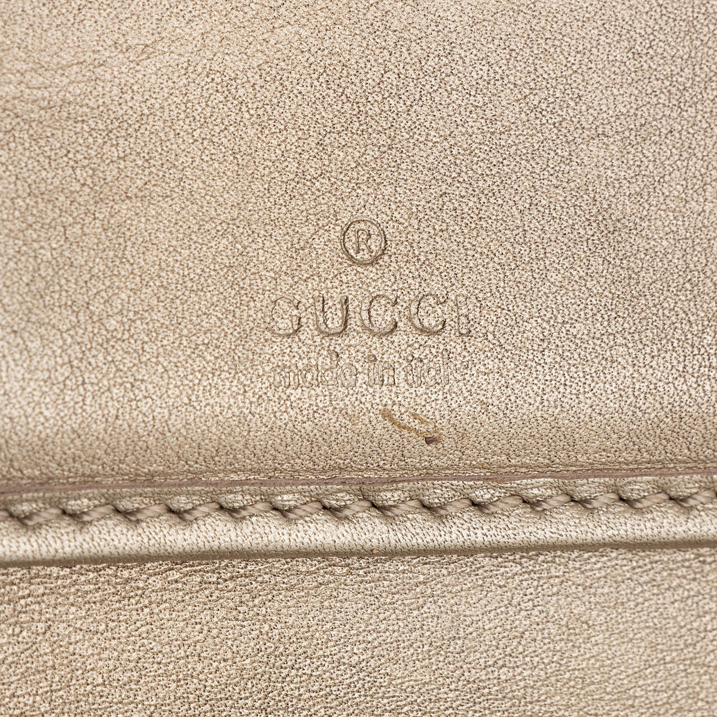 Gucci Metallic Microguccissima Interlocking G Continental Tri-Fold Wallet (SHF-22685)