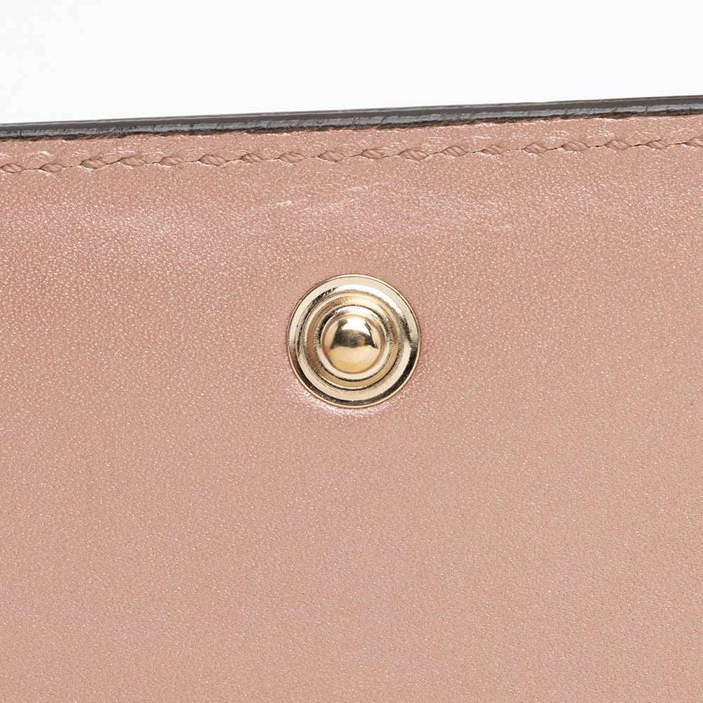 Gucci Metallic Microguccissima Script Continental Wallet (SHF-23020)