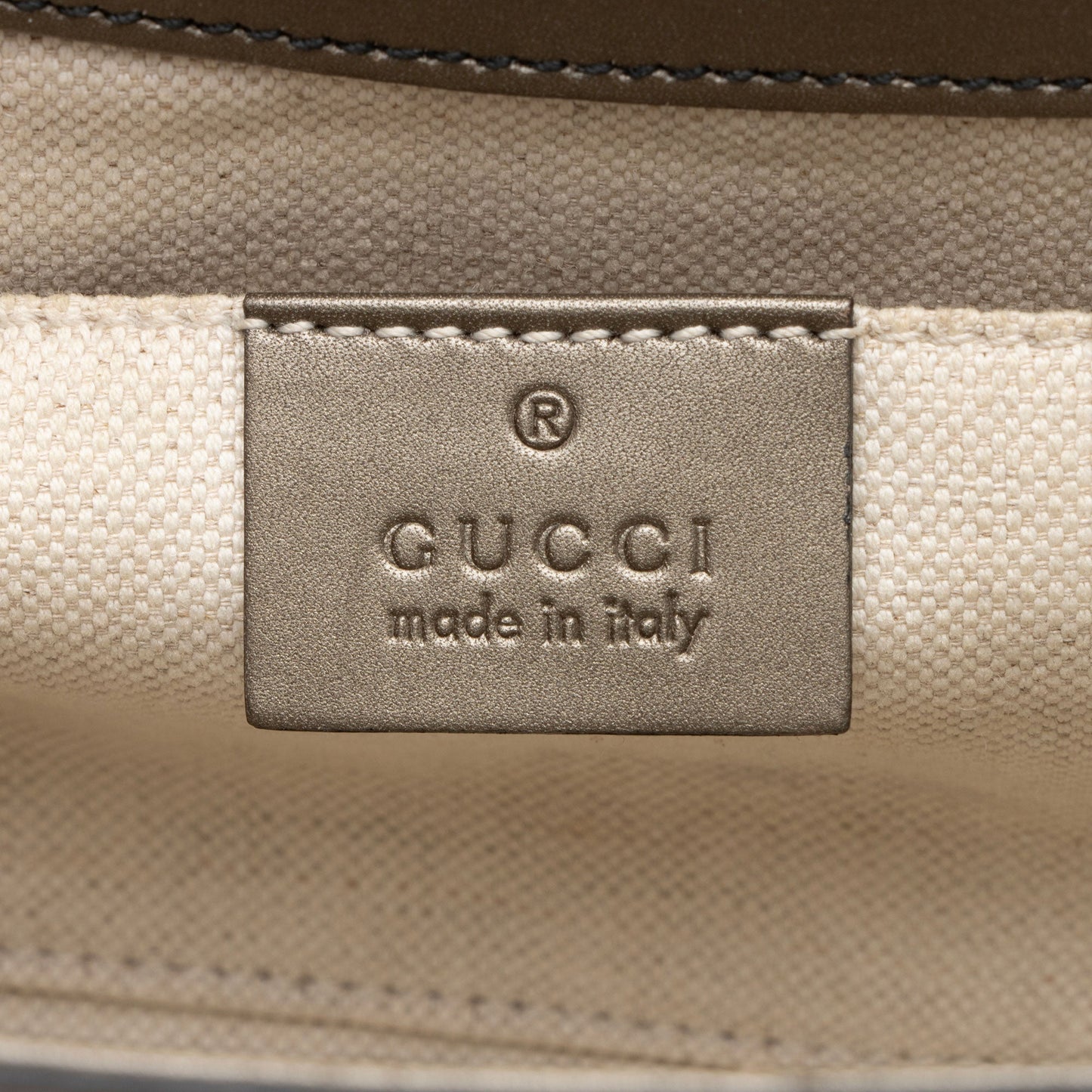 Gucci Metallic Patent Guccissima Leather Emily Medium Shoulder Bag