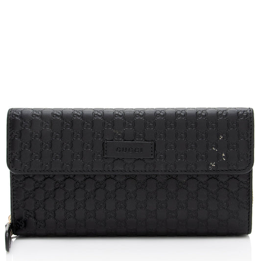 Gucci Microguccissima Leather Continental Flap Wallet
