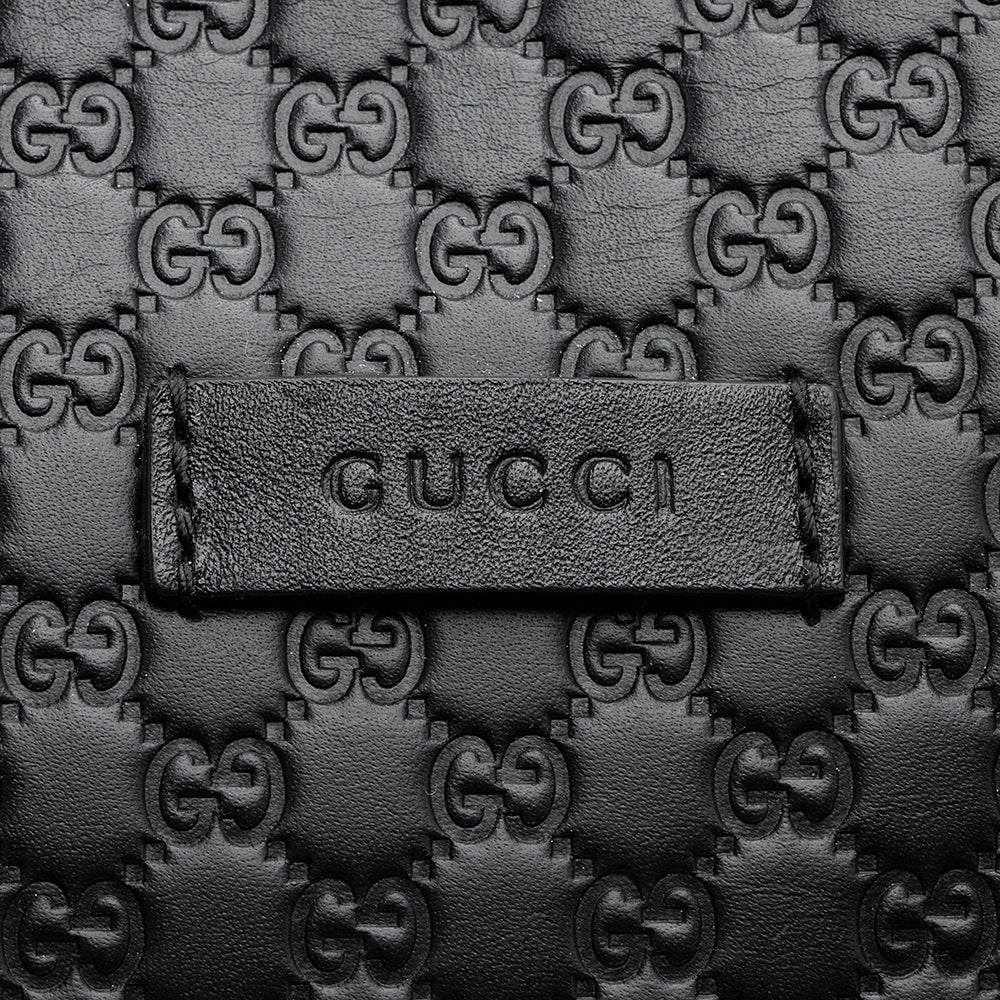 Gucci Microguccissima Leather Zip Top Tote (SHF-20350)