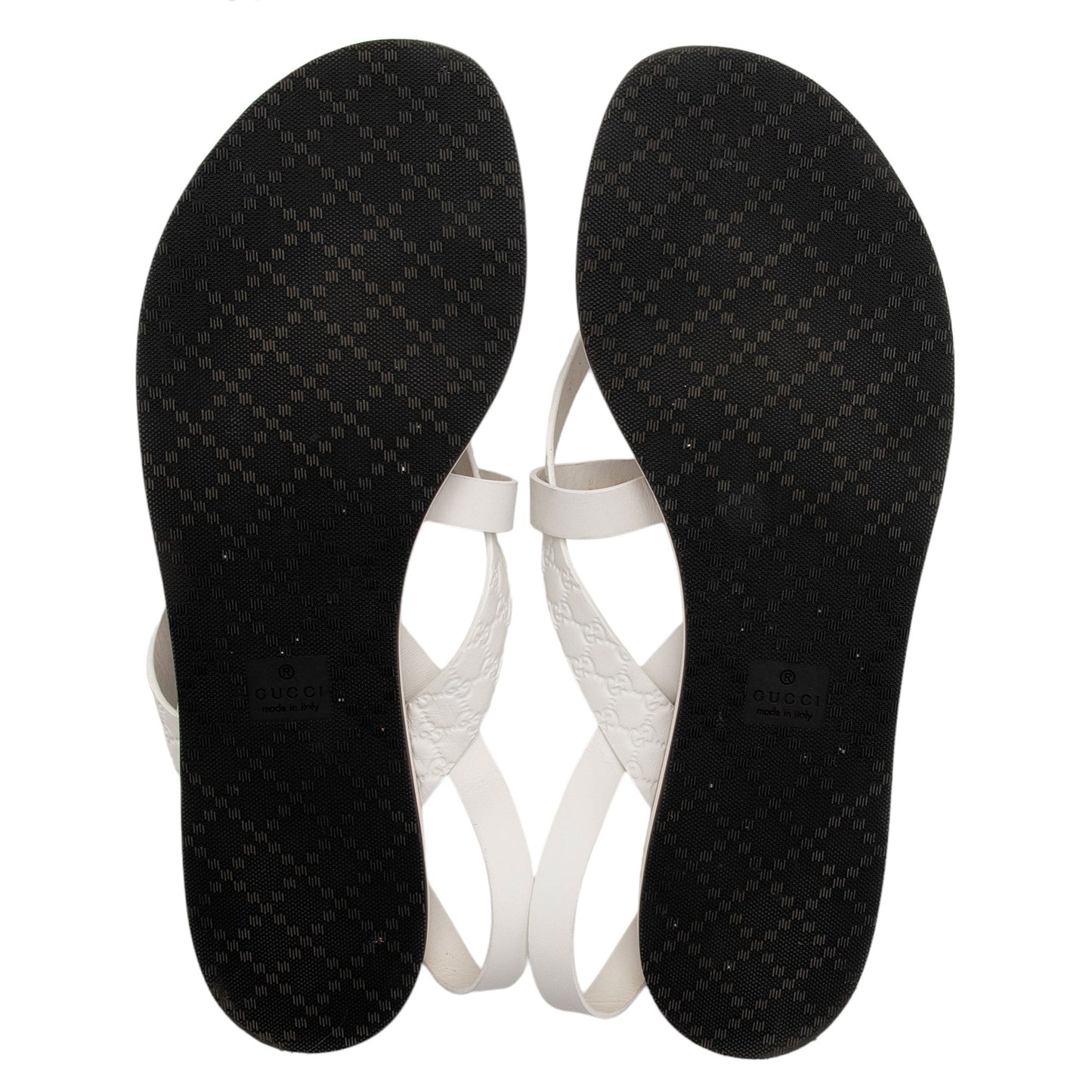 Gucci Microguccissima Leather Gladiator Sandals - Size 11 / 41 (SHF-eghKbe)