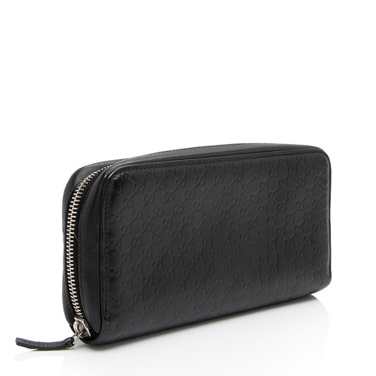 Gucci Microguccissima Leather Zip Around Wallet (SHF-hxo3sm)
