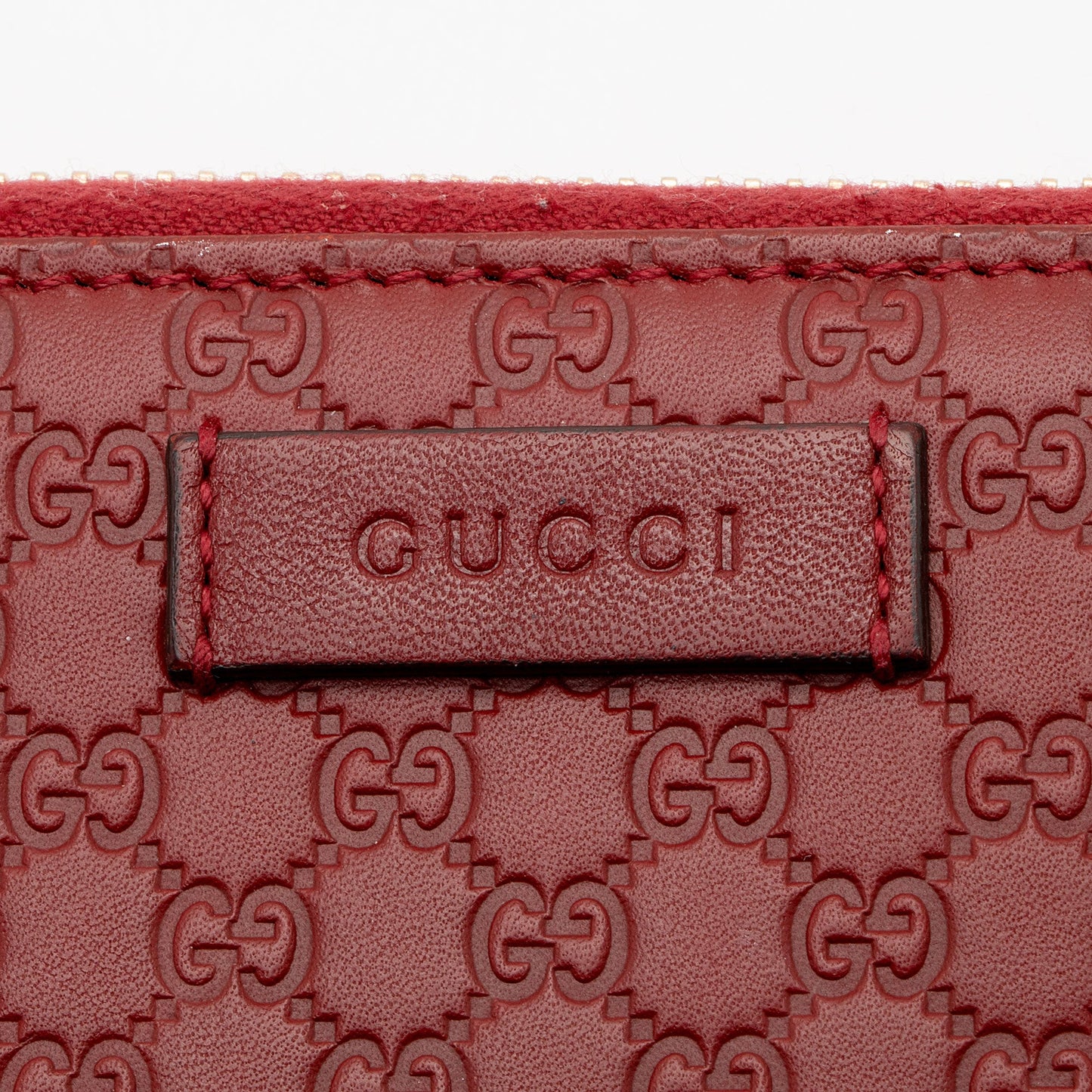 Gucci Microguccissima Leather Zip Around Compact Wallet