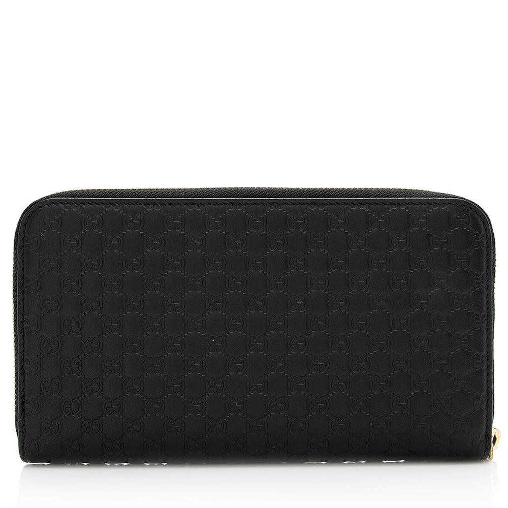 Gucci Microguccissima Leather Zip Wallet (SHF-19477)