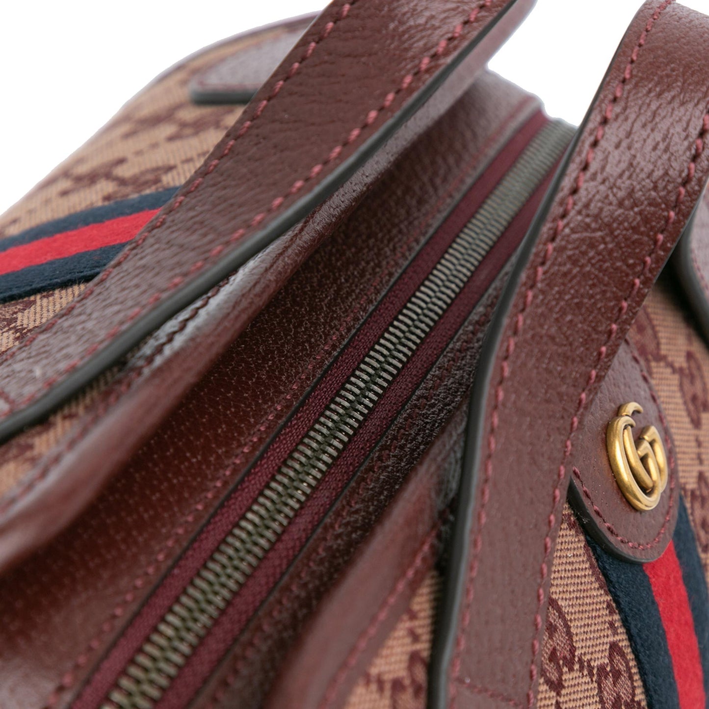 Gucci Mini GG Canvas Ophidia Web Duffle Bag (SHG-W4bcwX)