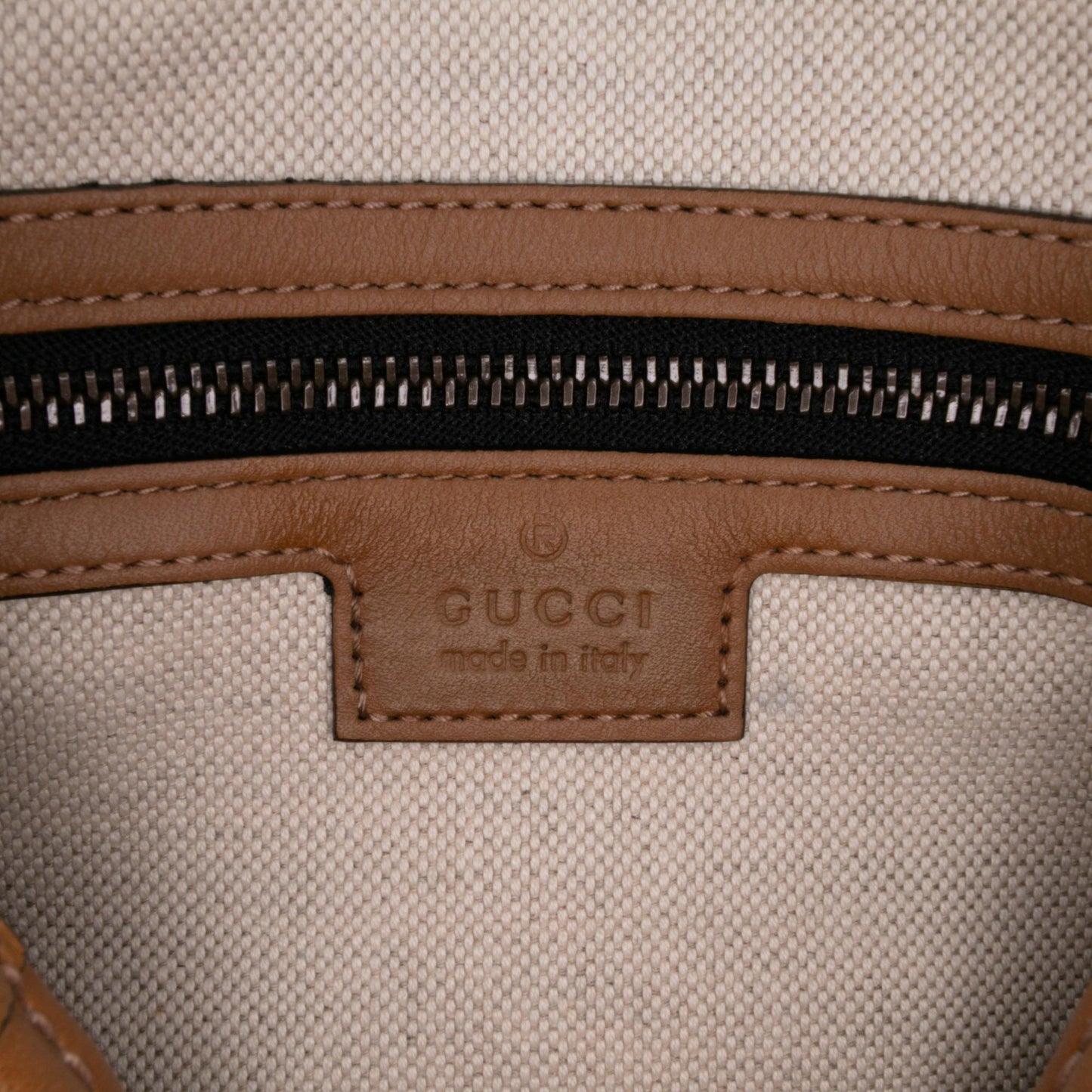 Gucci Mini GG Canvas Web Bauletto Top Handle Bag
